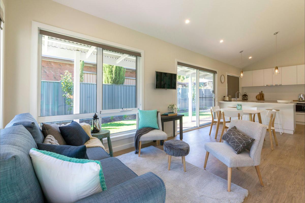 Spring Home's open plan living, dining & kitchen