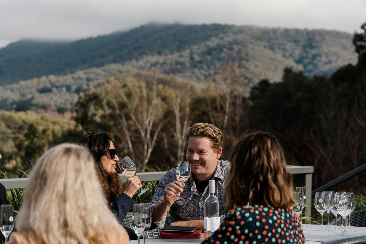 Enjoy a glass on our landing