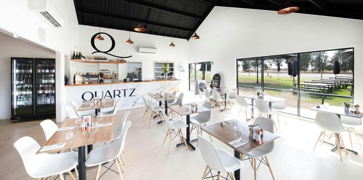 Dine in the light-filled restaurant at Quartz, where regional flavours meet award winning wines