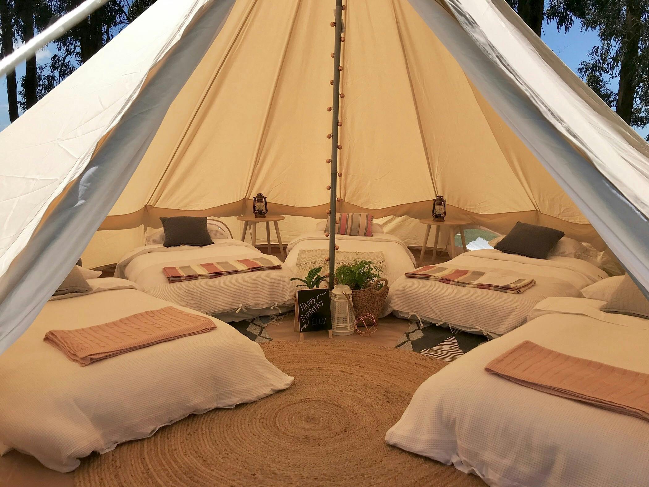There’s no better way to celebrate than a few nights away glamping with your besties!