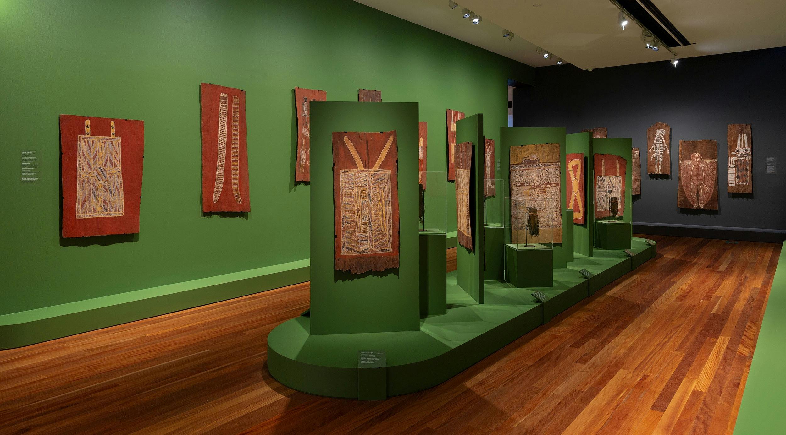 Installation view of 65,000 Years: A Short History of Australian Art,