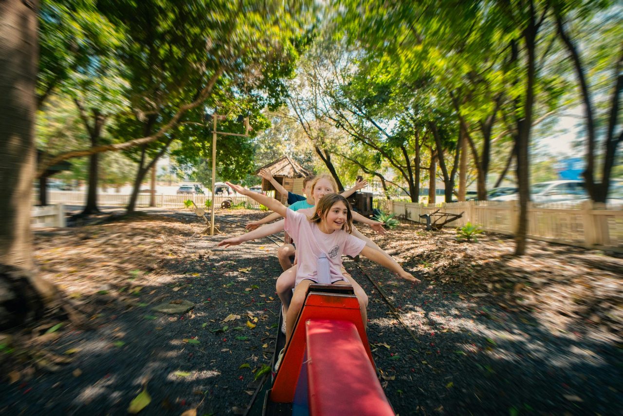 Fun on the miniature train