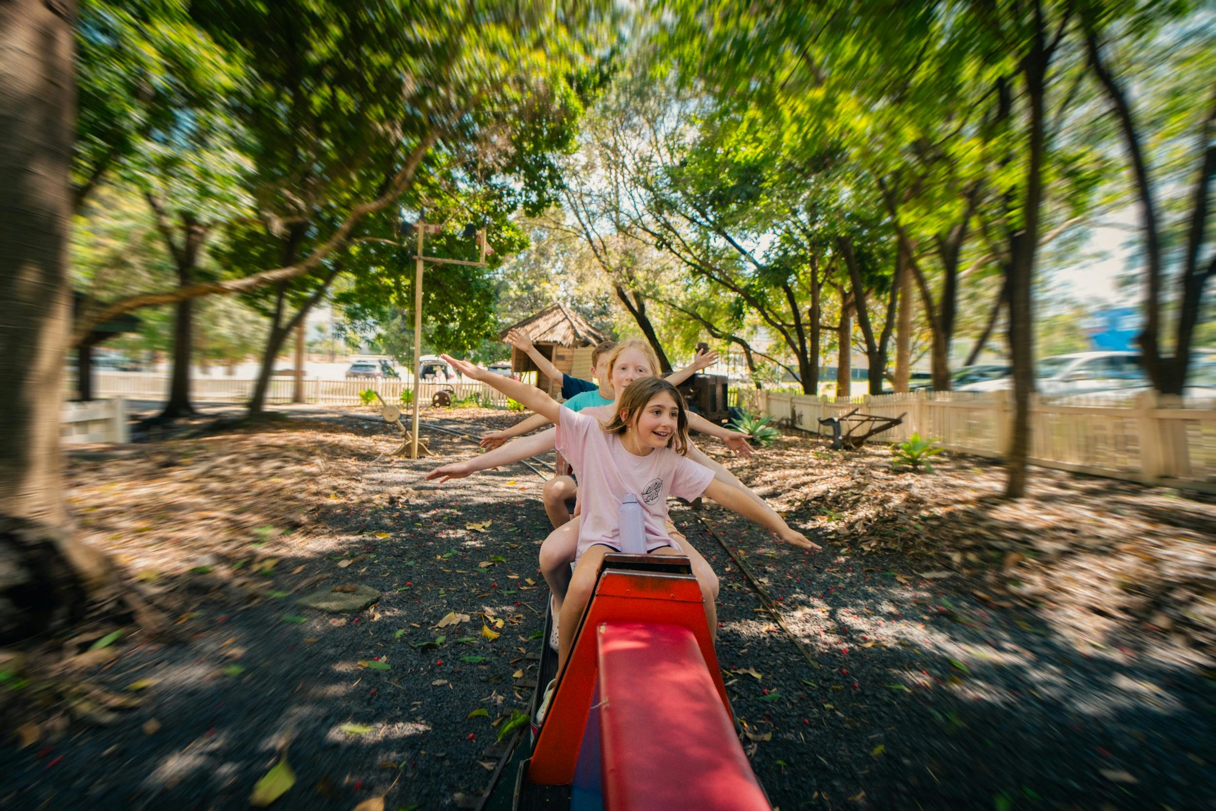 Fun on the miniature train