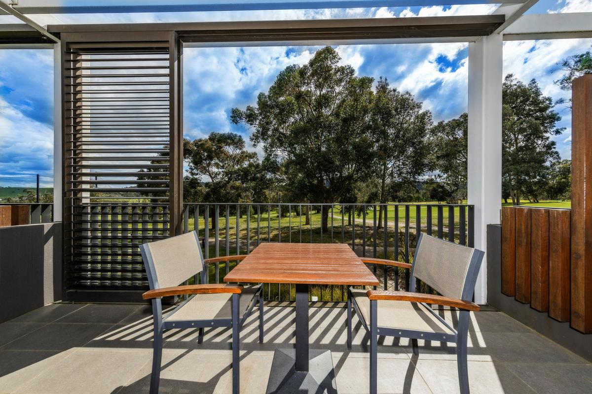 Patio with table and chairs