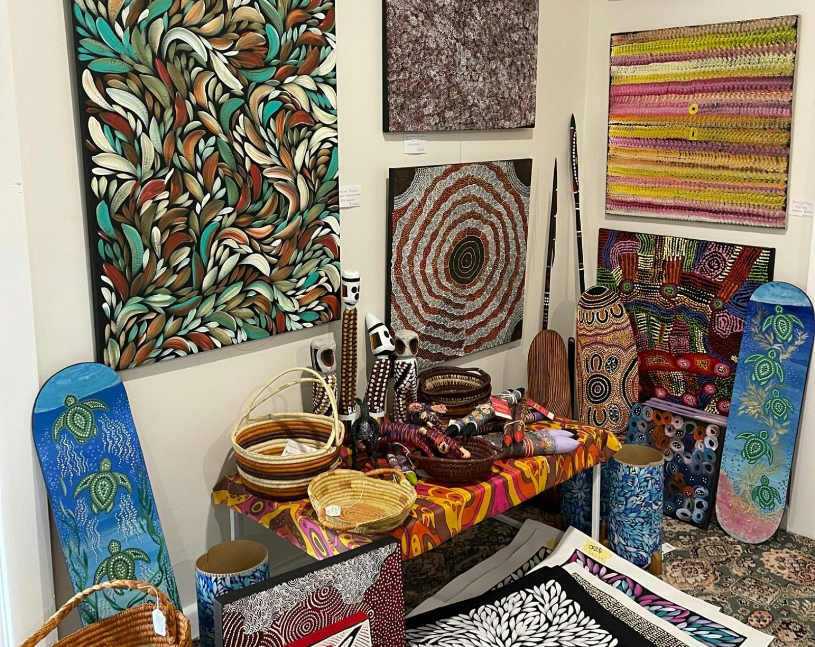 Paintings and handmade items