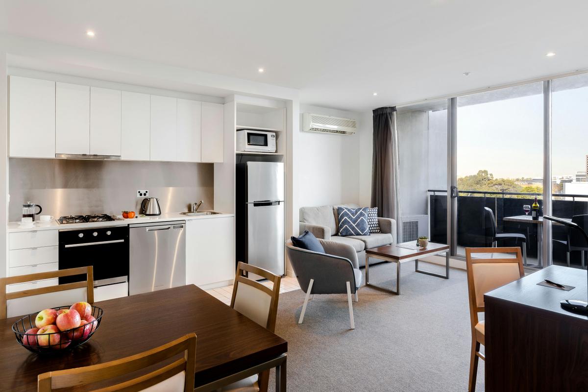 Kitchen and Living Area