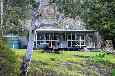 Riverside House from the Howqua River