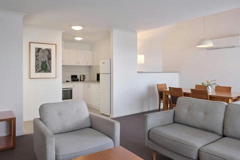 Living room and kitchen