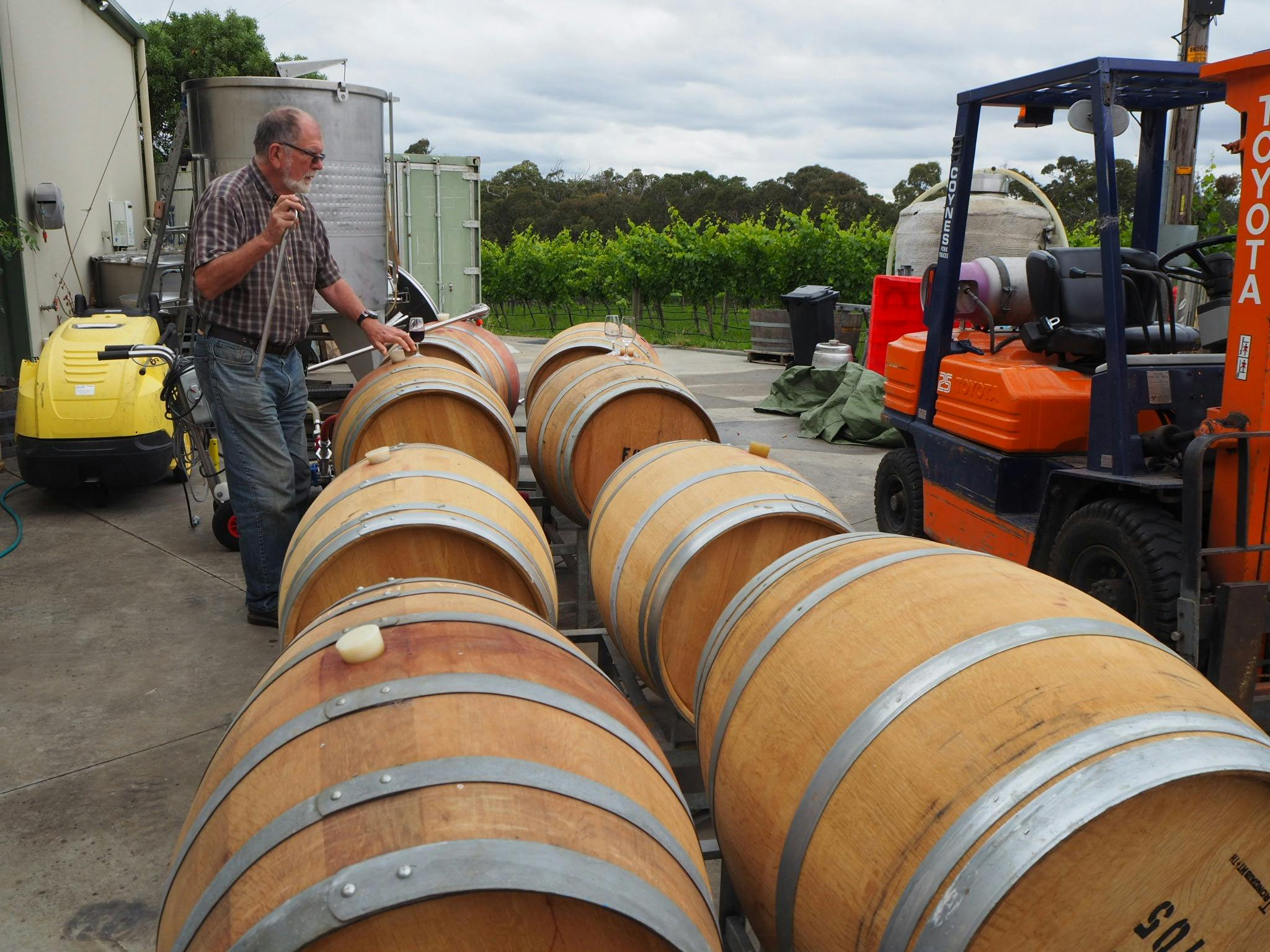 Preparing the barrels