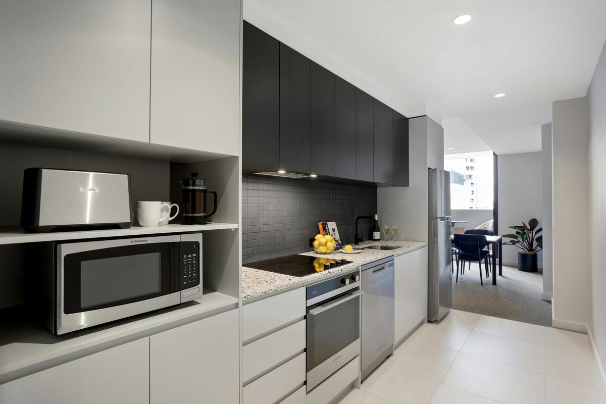 One Bedroom & Two Bedroom Kitchen
