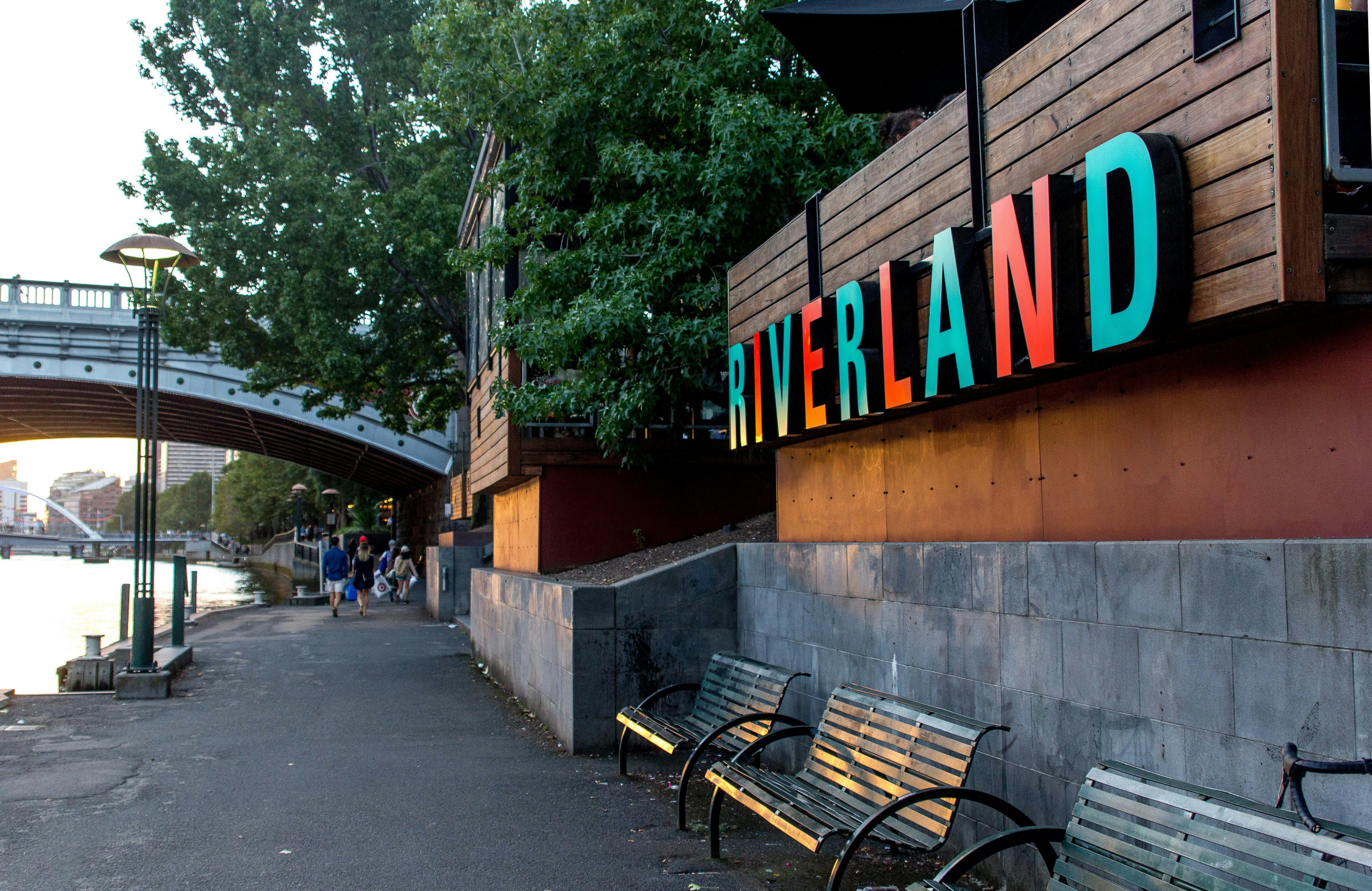 Riverland Bar on the banks of the Yarra River