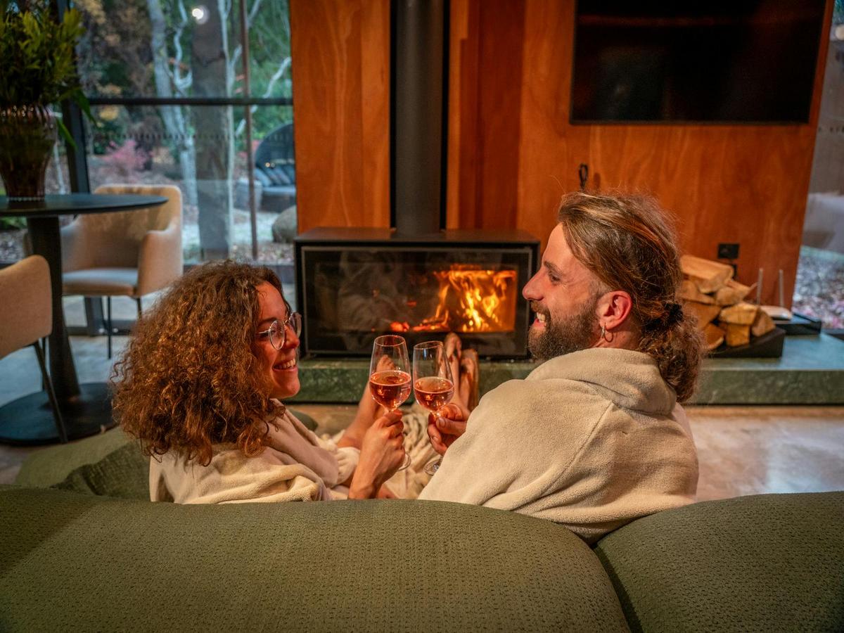 Cheers by the fire