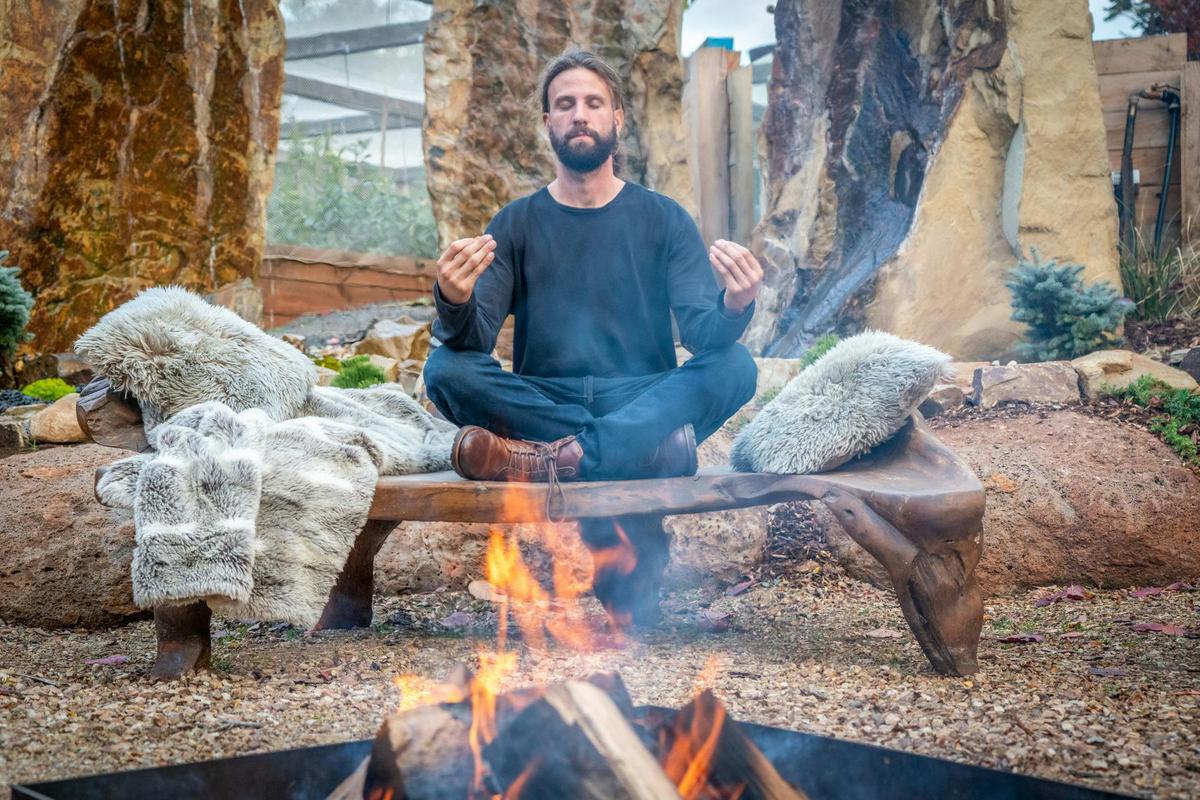 Meditation by the fire
