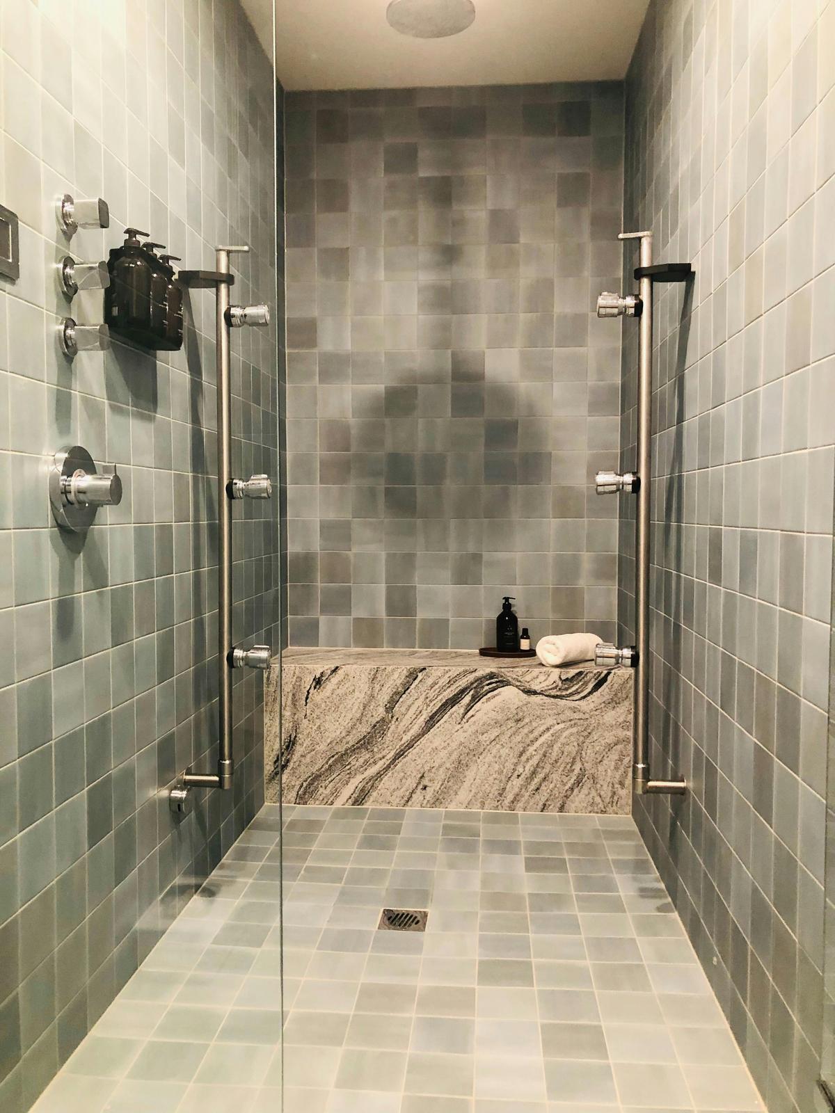 Our Vichy shower awaits you after your indulgent journey. The warm jets melt away all your tension.