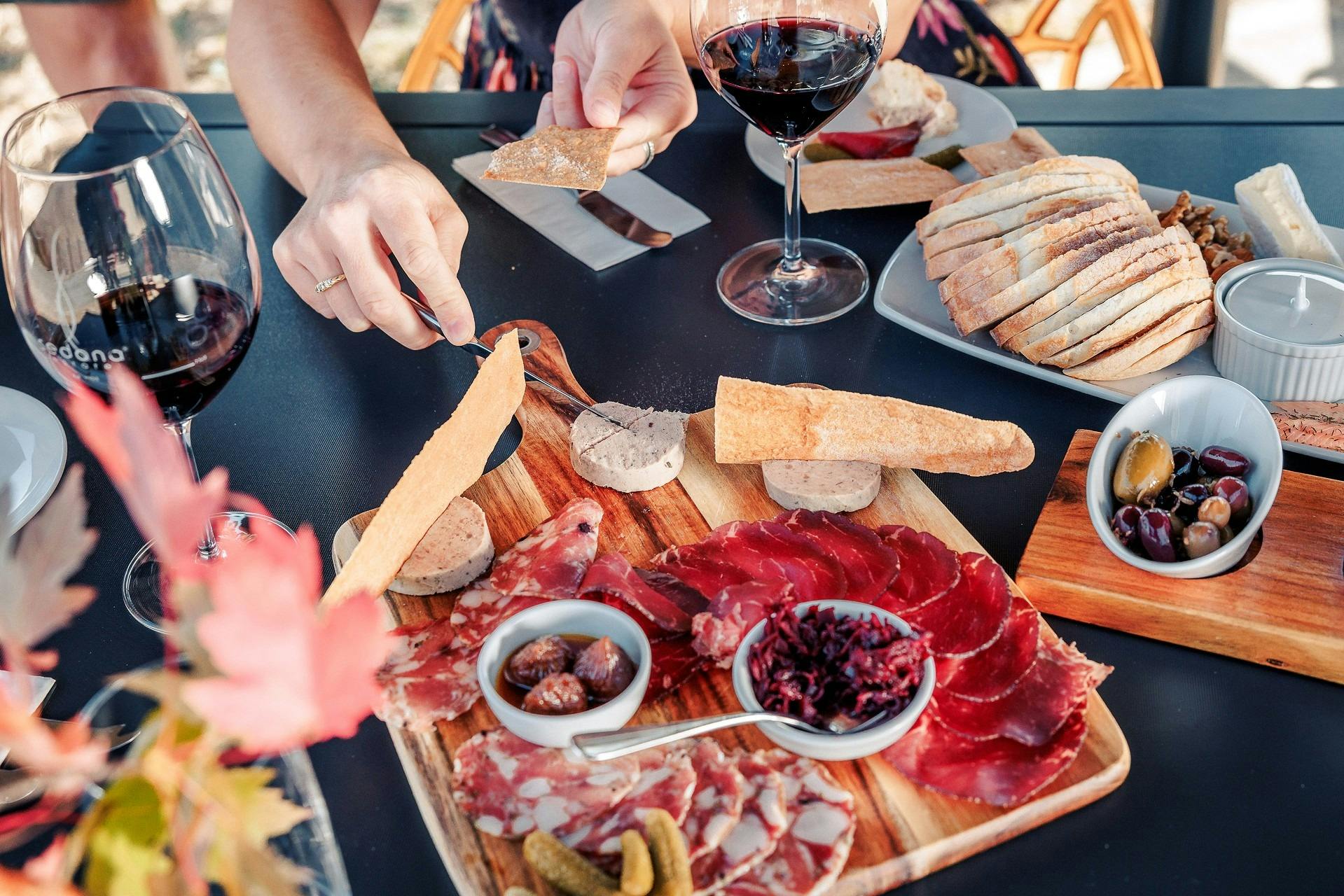 Artisan boards at the cellar door