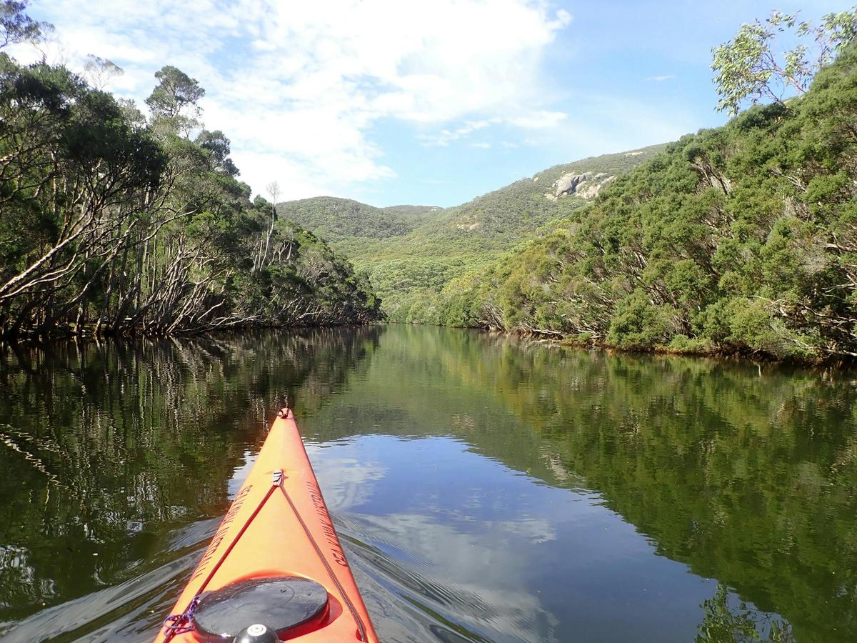 Bare BExploring Sealers Creek on a East Coast Wilsons Promontory Sea Kayak Tour
