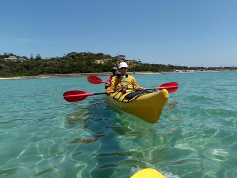 Sea kayaking at Sorrento