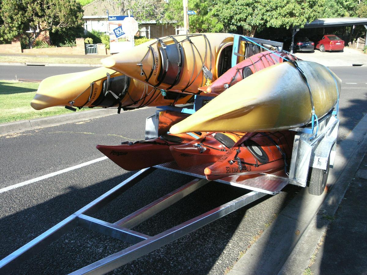 Kayak Trailer and kayaks for hire