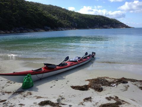 Bare Back Cove on a East Coast Wilsons Promontory Sea Kayak Tour