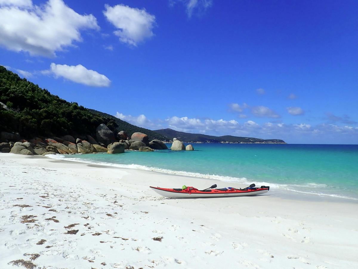 Waterloo Bay on a East Coast Wilsons Promontory Sea Kayak Tour