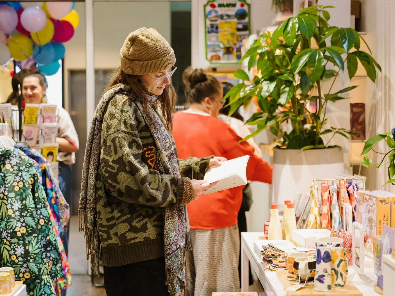 Customers browsing in store
