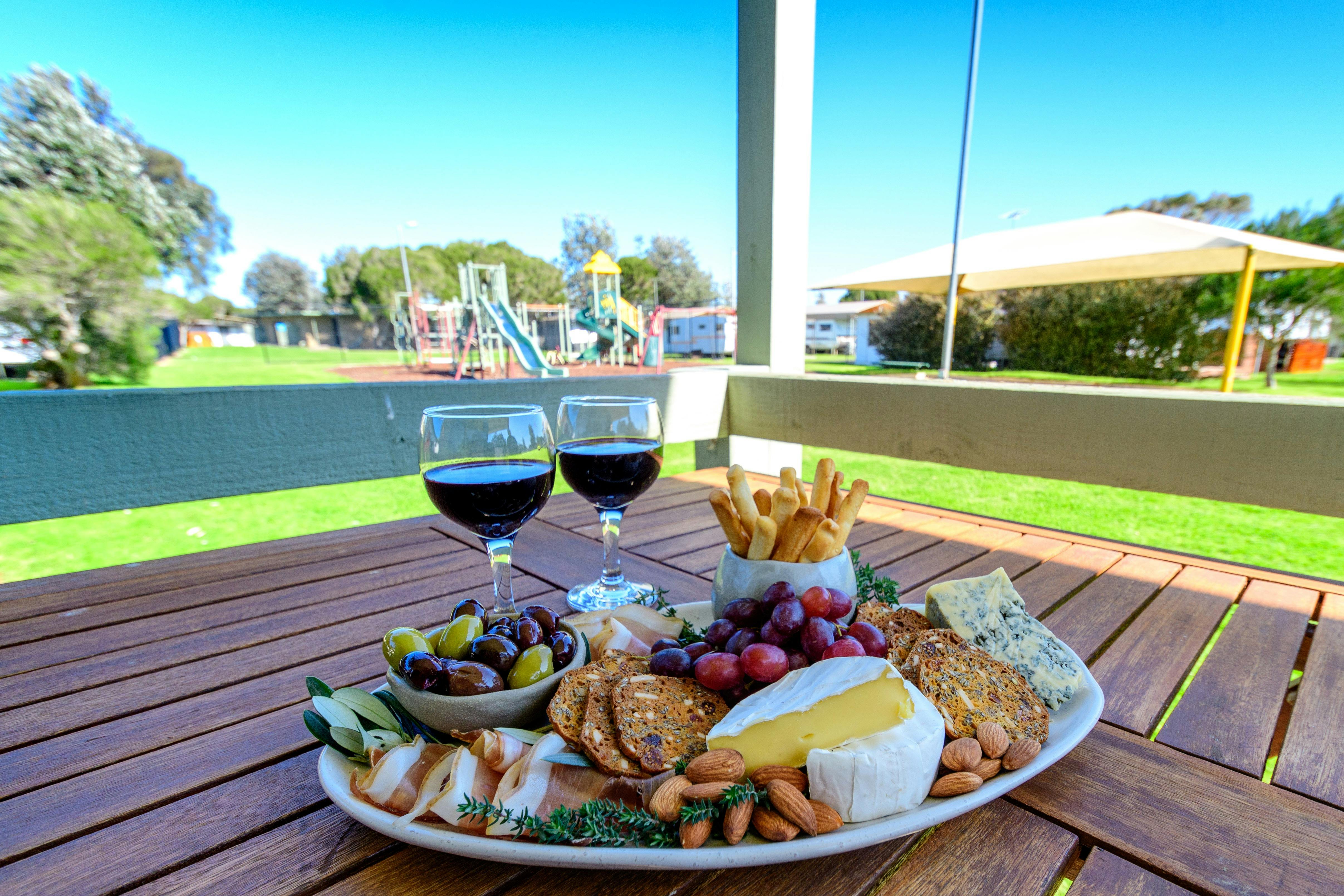 View from the balcony of our one bedroom cabins