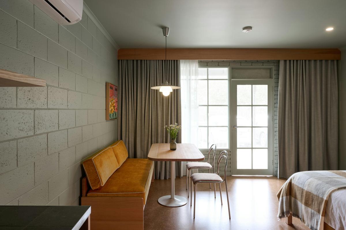 Seating area viewing out on to the patio