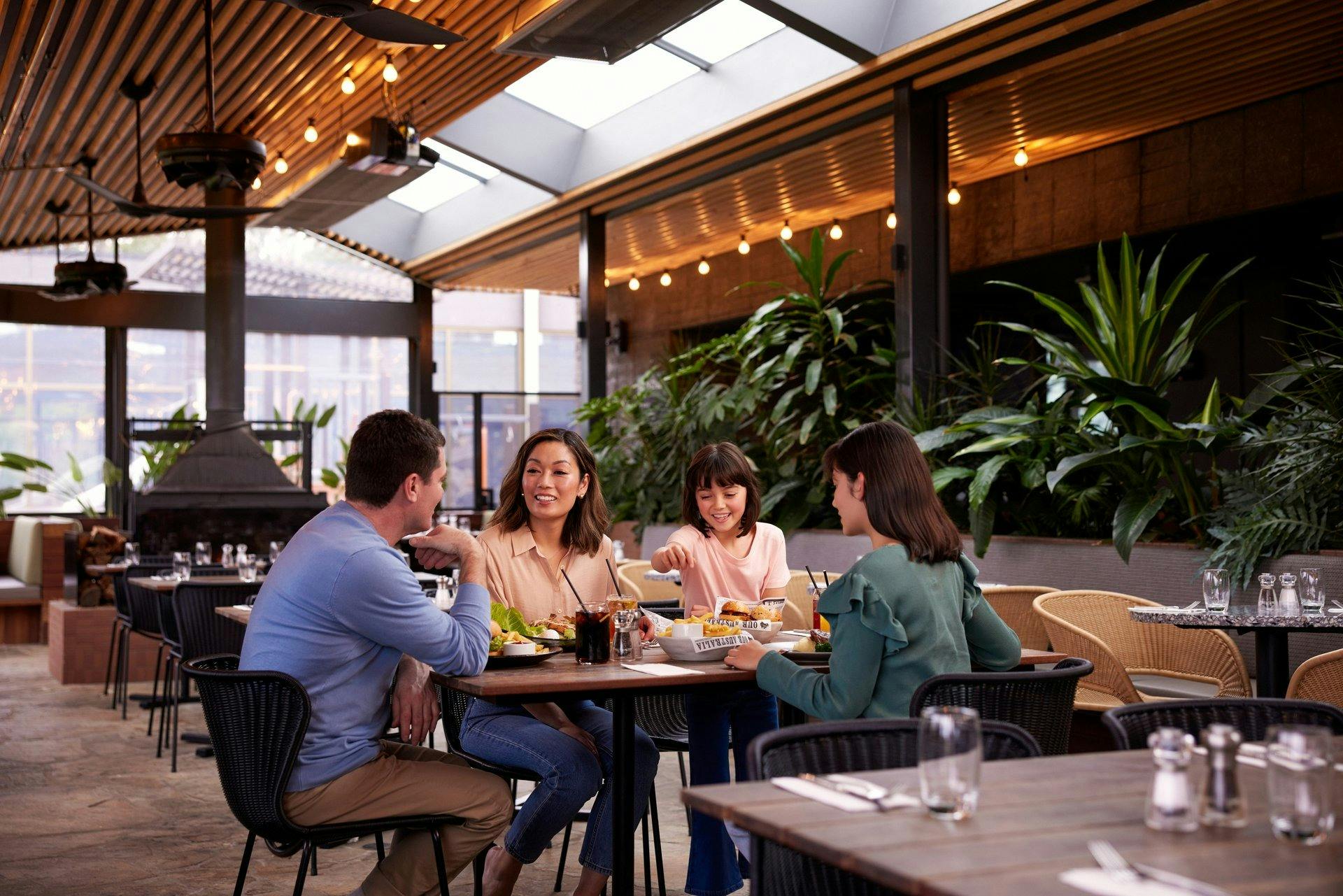 Family enjoying Riddell's Green