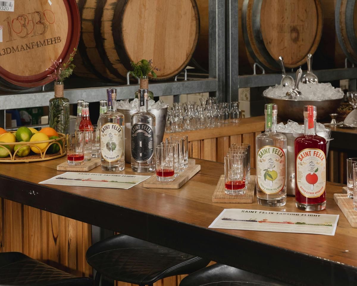 Saint Felix Distillery Spirits Tasting