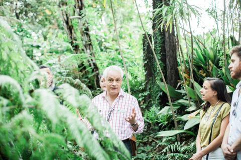 Guide leading Garden Tour