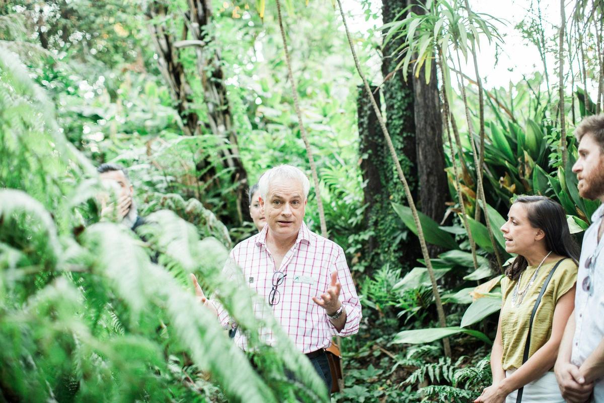 Guide leading Garden Tour