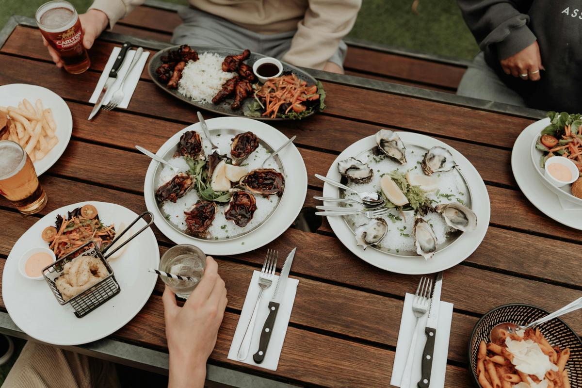 Enjoy a lunch in our sunny beer garden