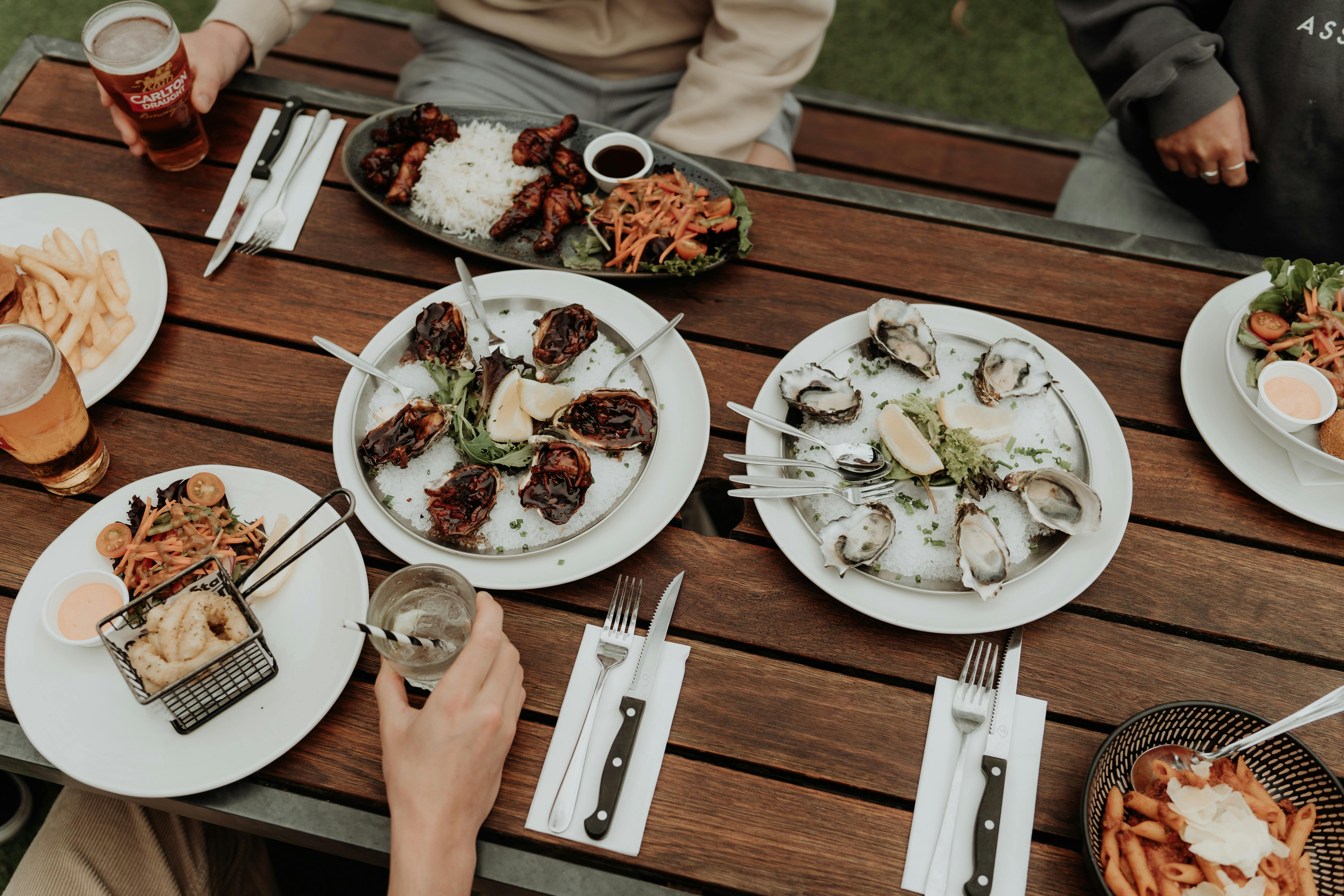 Enjoy a lunch in our sunny beer garden