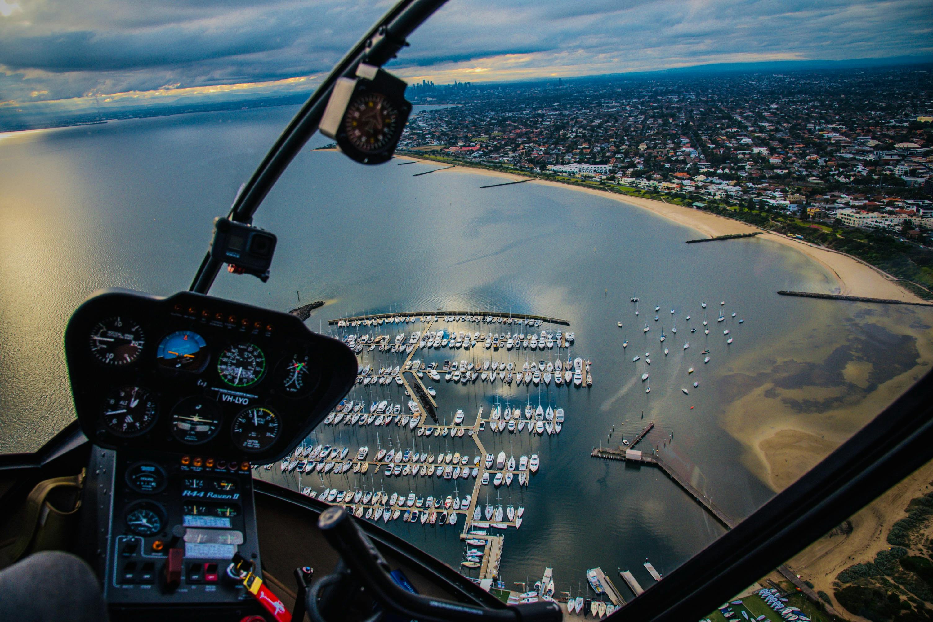 Rotor One - Helicopter Scenic Tour over Melbourne City Sandringham and Port Phillip Bay