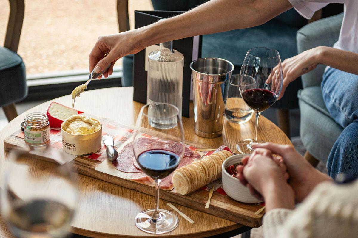 Guests can build their own cheese and charcuterie boards to suit their taste, budget and apetite