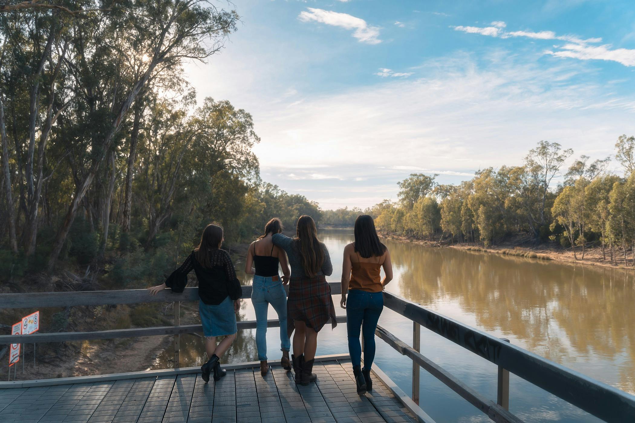 Moama wharf on the Murray River