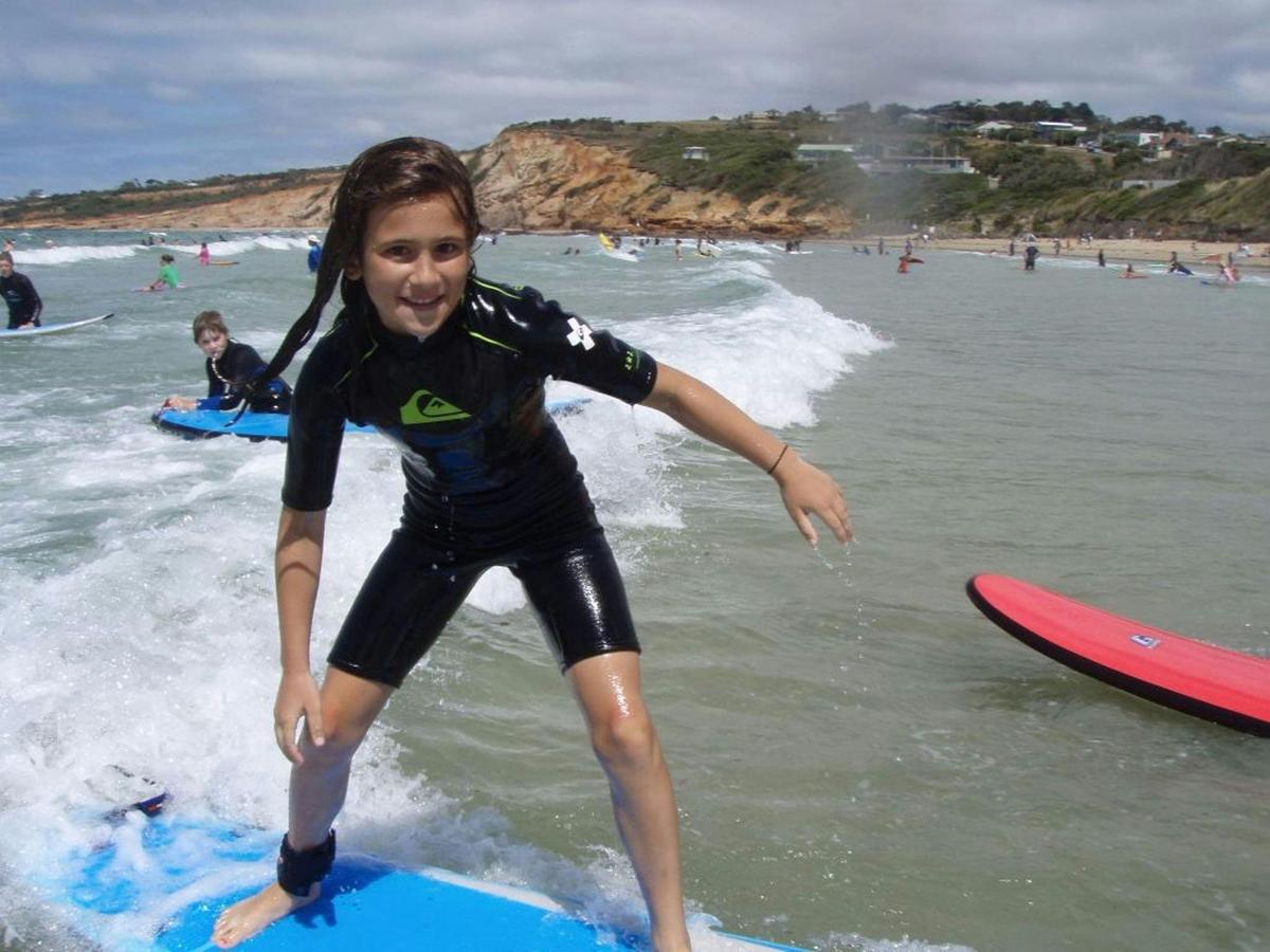 Anglesea Girl Surfing Lesson