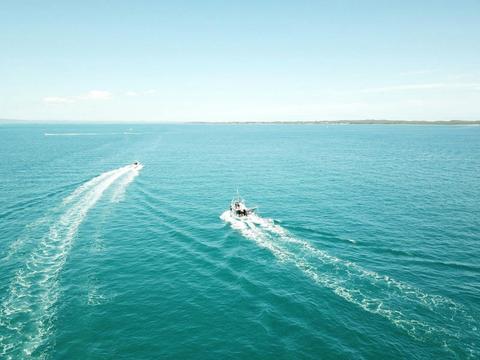 Maureen cruising in the big blue