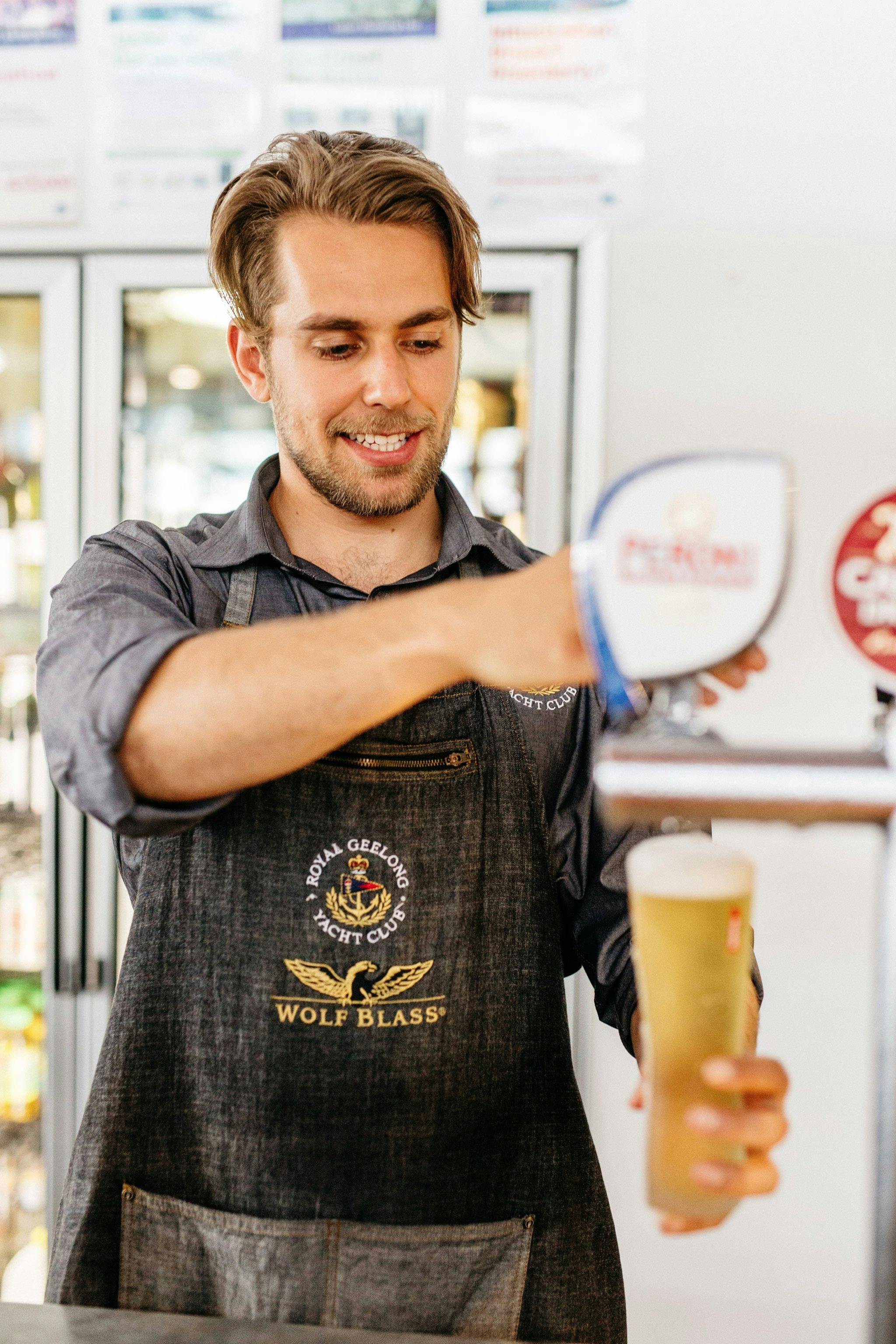 Bar service with a smile