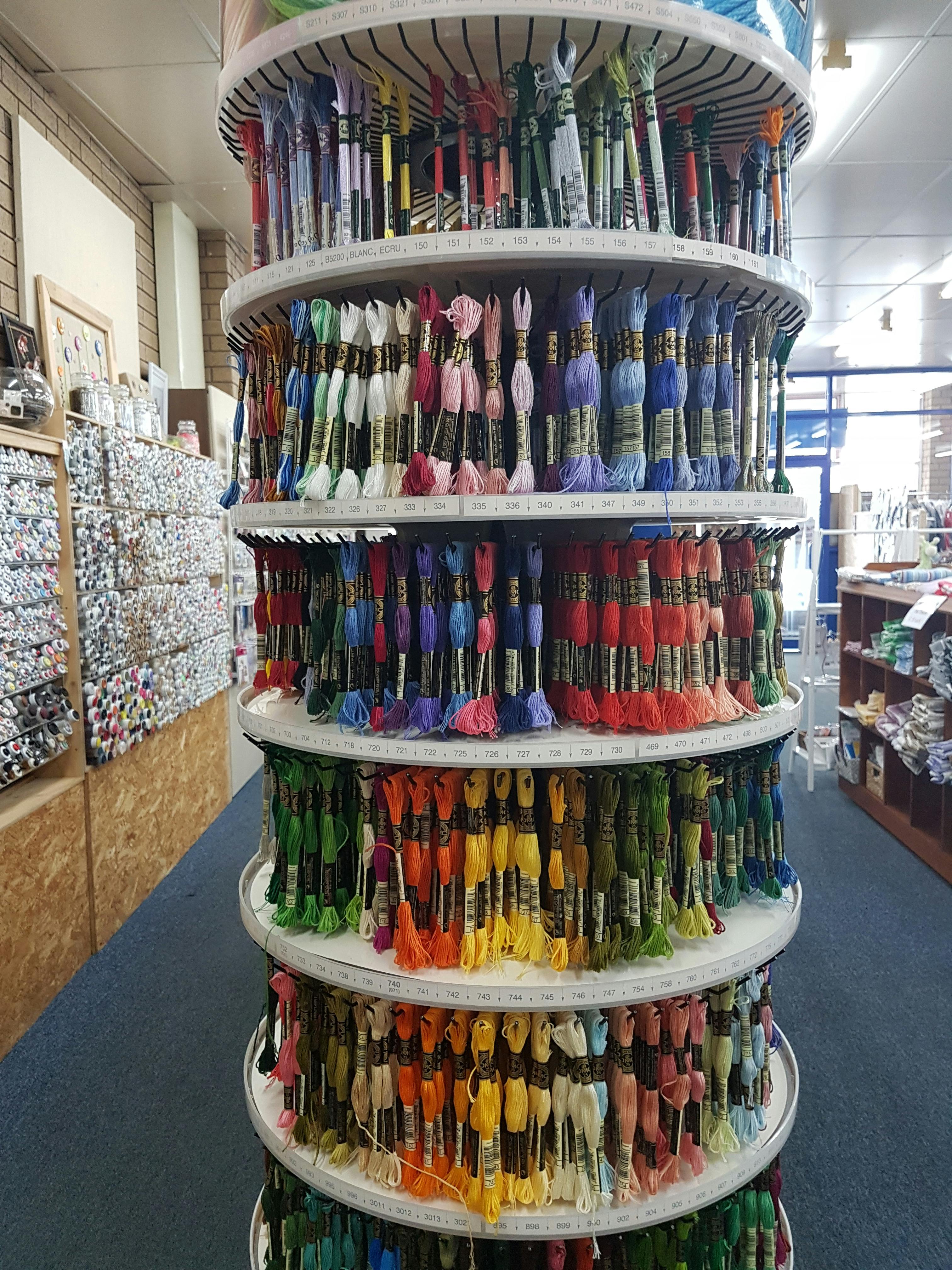 DMC embroidery threads and accessories