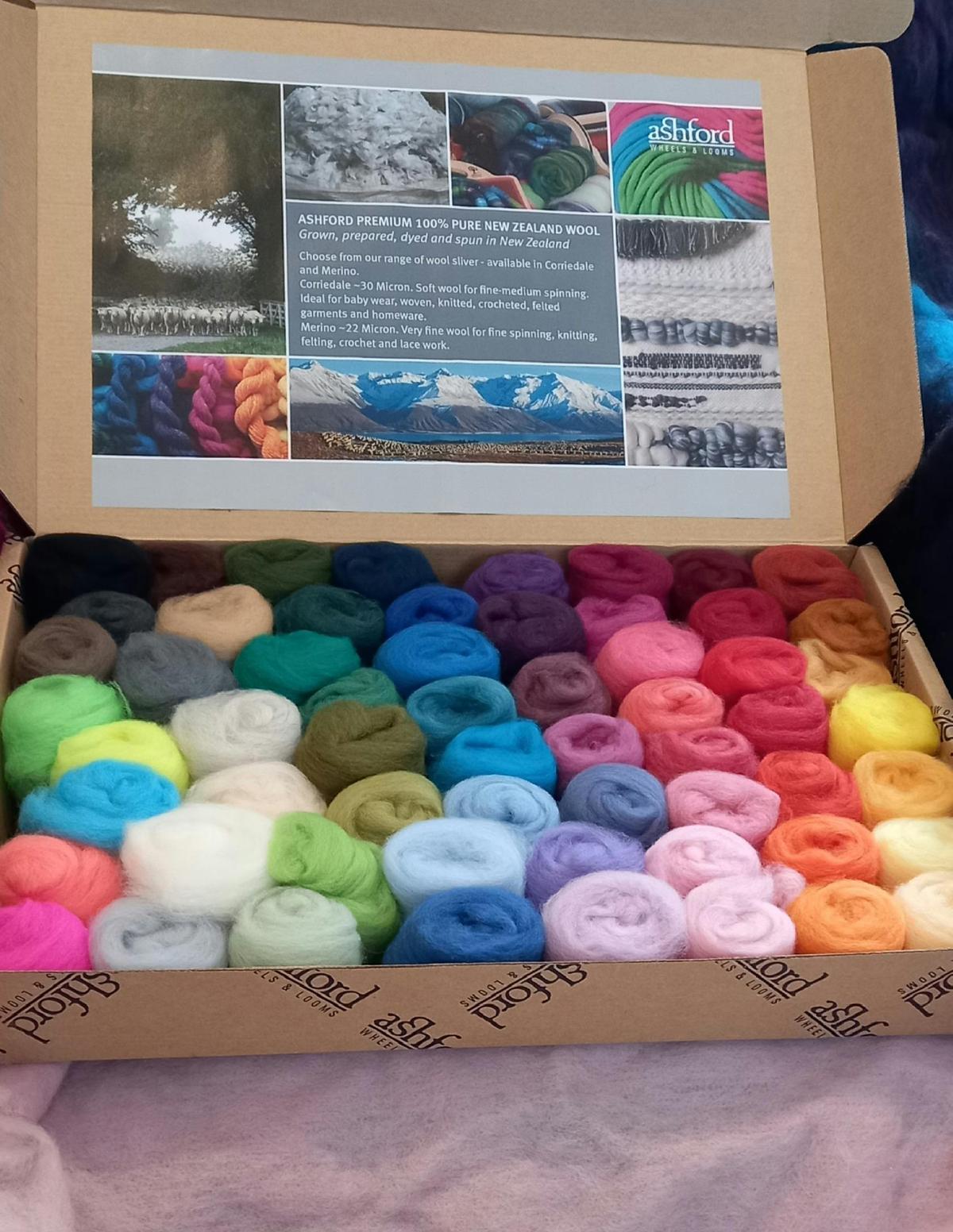 Ashford wool tops