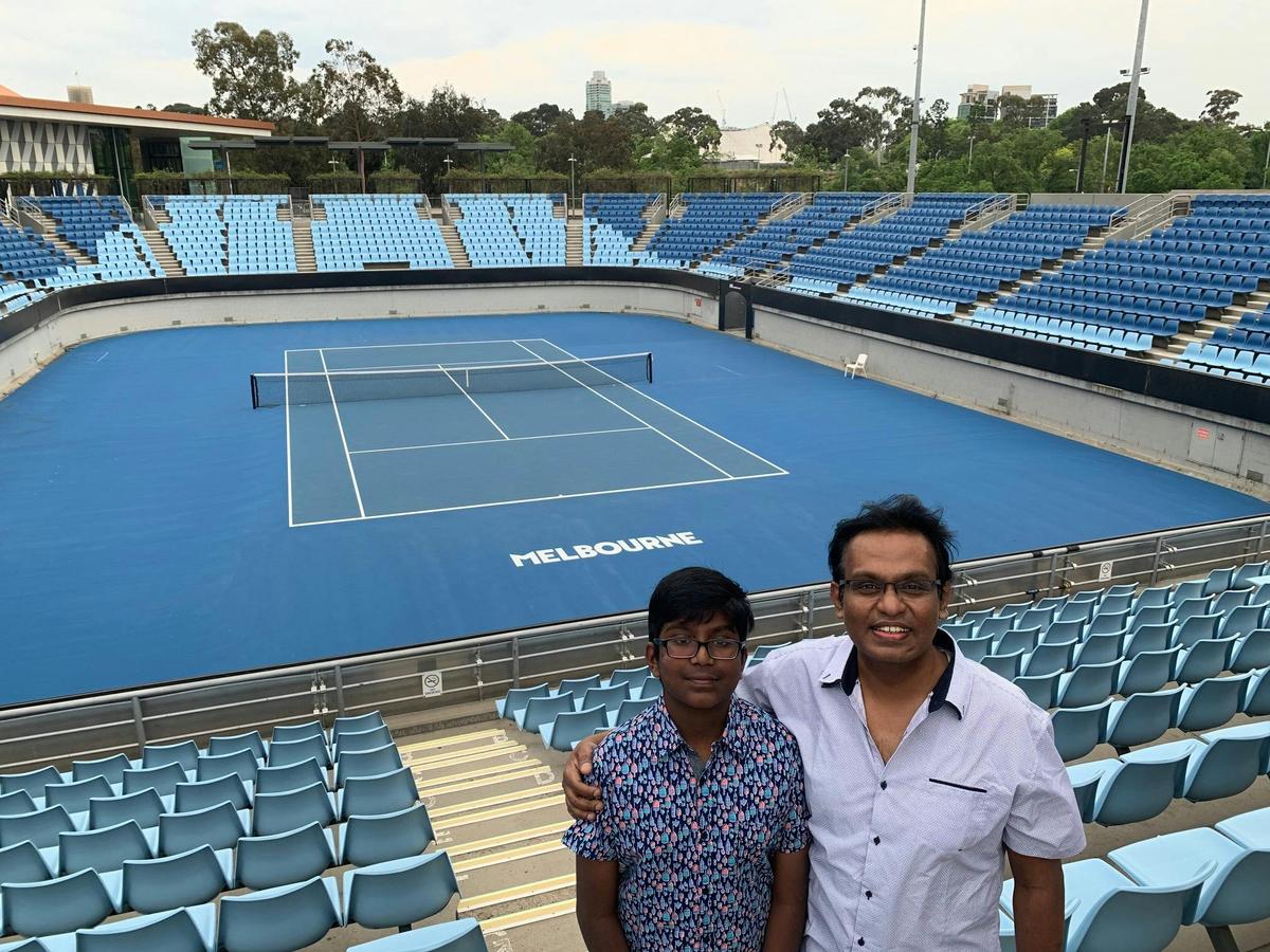 Tour guests at Melbourne Park Tennis Centre