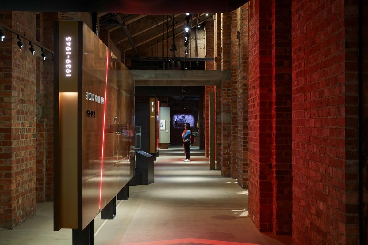 The Galleries of Remembrance housed underneath the Shrine memorial.