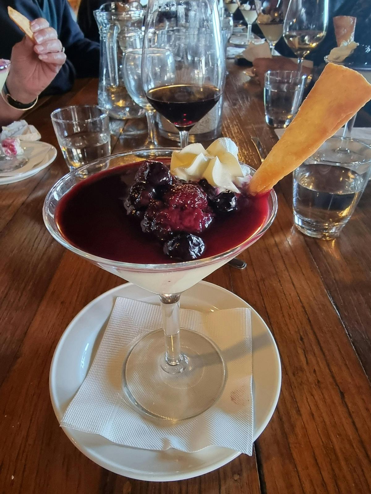 Delicious berry pannecotta- yum