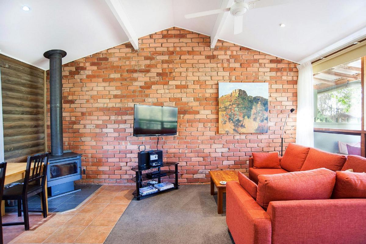 Open living space with quality local art work