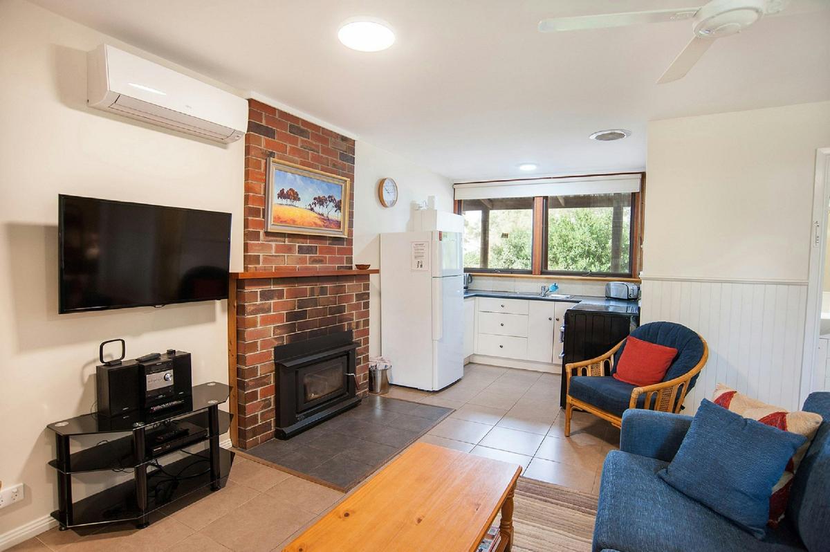 A warm space for relaxing and preparing food