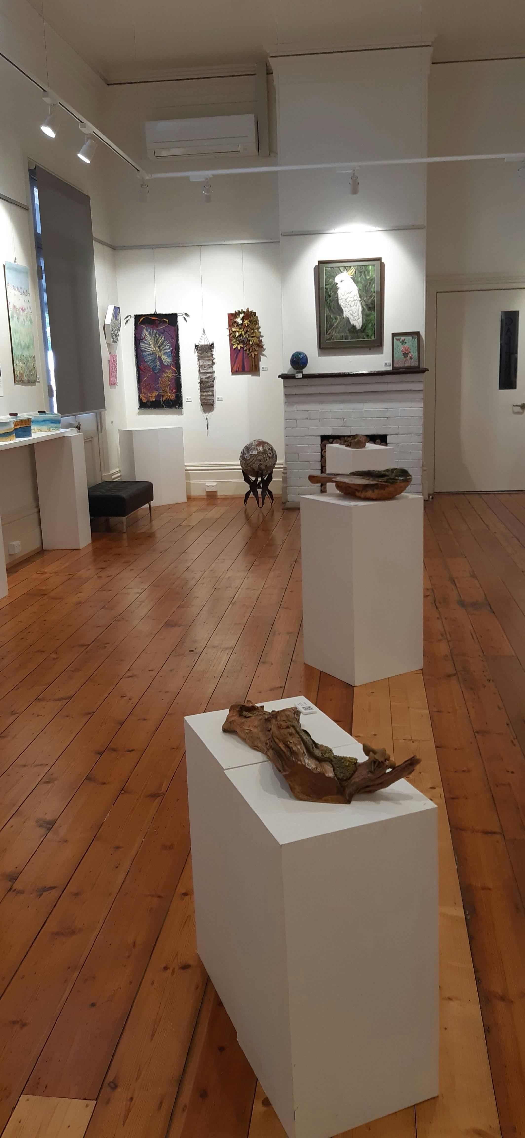 Paintings on display at the gallery