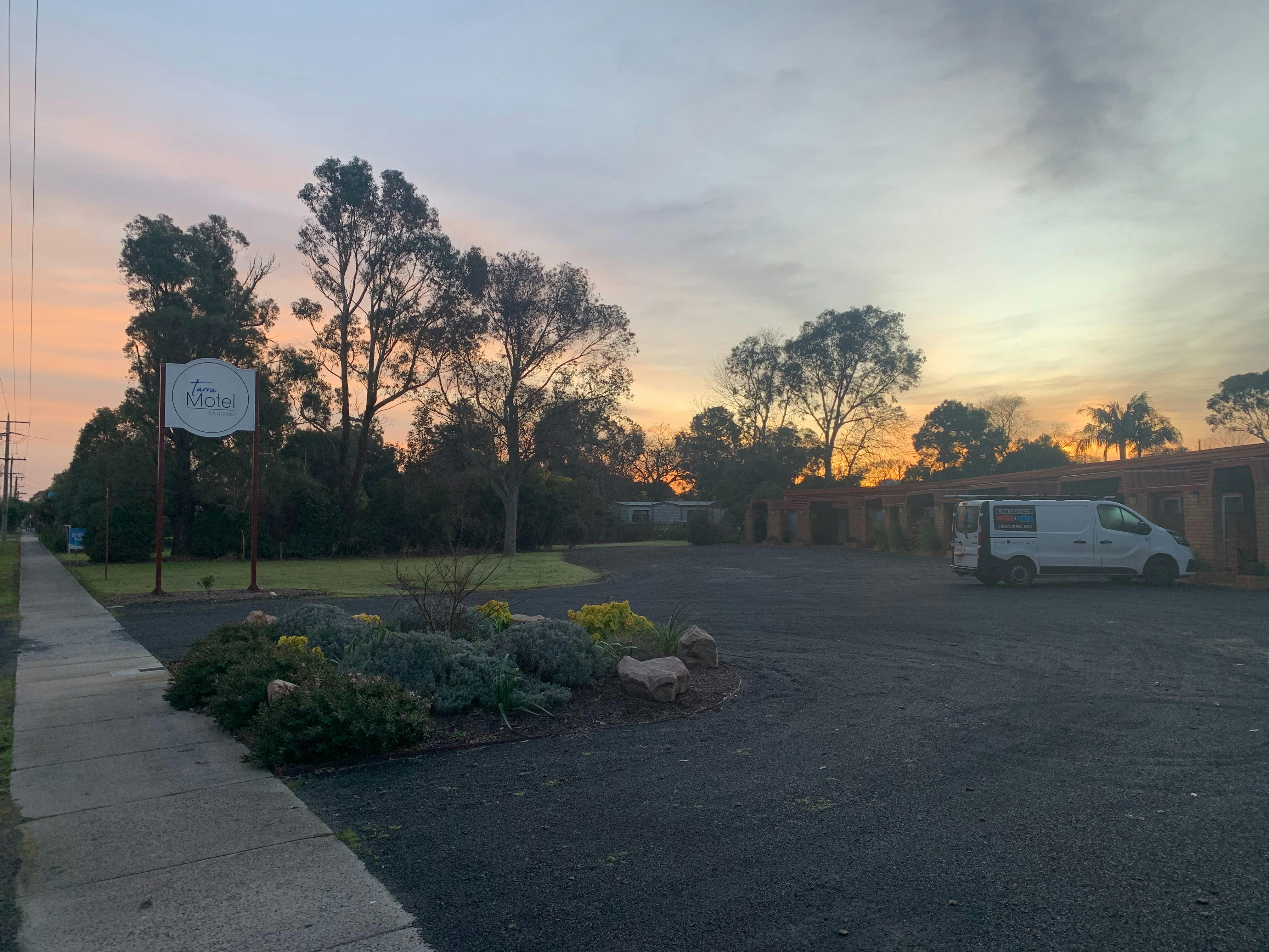 Sunrise over Tarra Motel Yarram