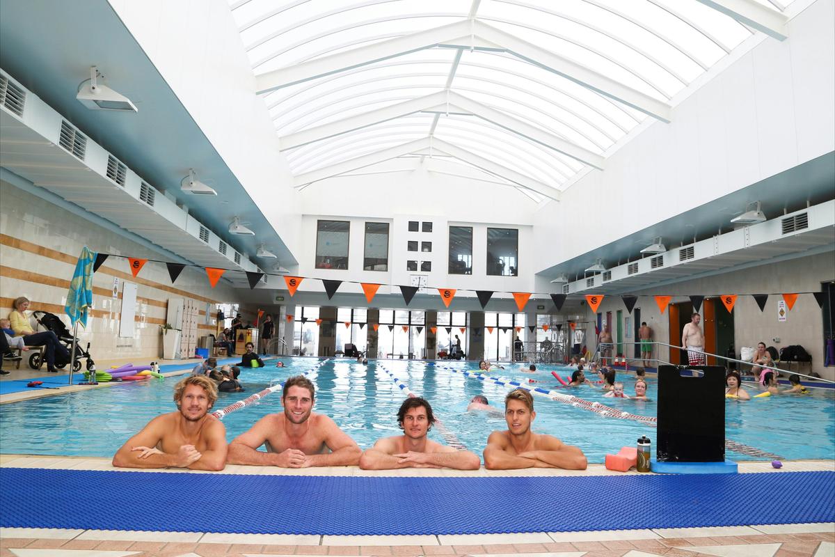 St Kilda Foootball Club at Sea Baths