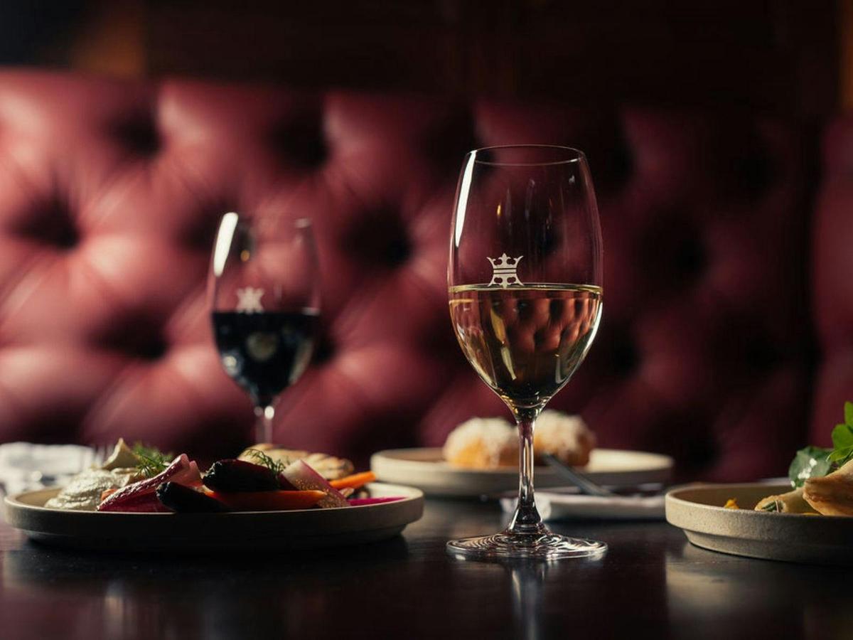 two glasses of wine
